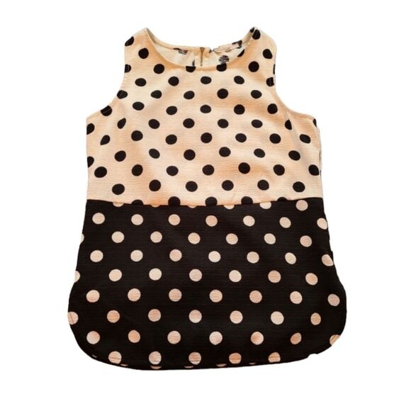 41 Hawthorn Tops - 41 Hawthorn Polka Dot Tank White/Black Sz XS